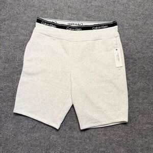 Calvin Klein Shorts Mens XL Heather‎ Gray Performance Elastic Waist Fleece NWT